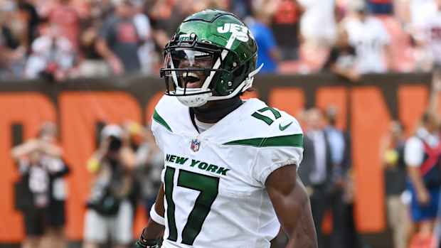 Jets WR Garrett Wilson as a NFL rookie